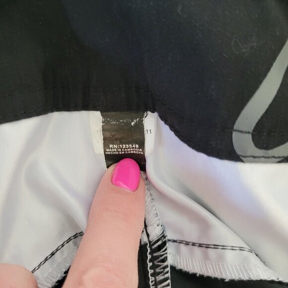 ONeill Plaid Board Shorts Mens Size 32 Black/Gray/Blue Surf Swimwear Beach - Picture 10 of 10